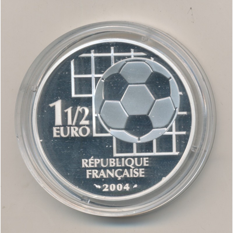1 1/2 Euro - Centenaire de la FIFA - argent BE - 2004