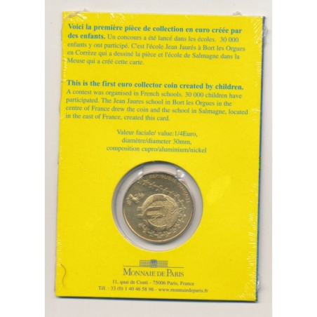 1/4 Euro des enfants - 2002 - cuivre alu nickel