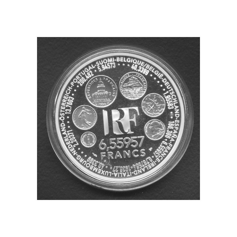 6,22957 Francs - 1 Euro Europa 1999