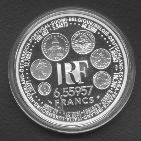6,22957 Francs - 1 Euro Europa 1999