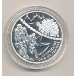 1 1/2 Euro - Étape de montagne - 2003 - Centenaire tour de france - argent BE