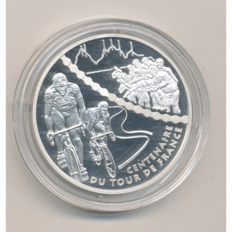 1 1/2 Euro - Étape de montagne - 2003 - Centenaire tour de france - argent BE