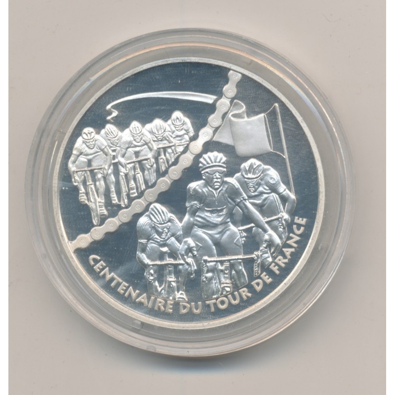 1 1/2 Euro -Sprint - 2003 - Centenaire tour de france - argent BE