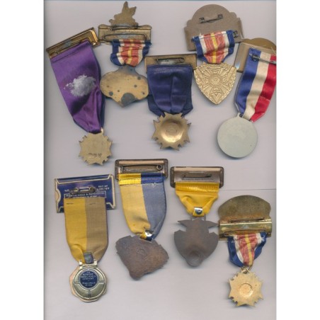 Etats-Unis - Lot 9 Badges convention vétérans US 