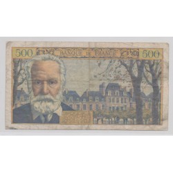 500 Francs Victor Hugo - 4.03.1954 - P.21 - TB 2
