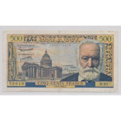 500 Francs Victor Hugo - 6.02.1958 - H.91 - TB+