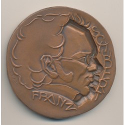 Médaille - Franz Schubert - Bronze - 68mm - TTB+
