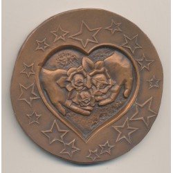 Médaille - Franz Schubert - Bronze - 68mm - TTB+ 2