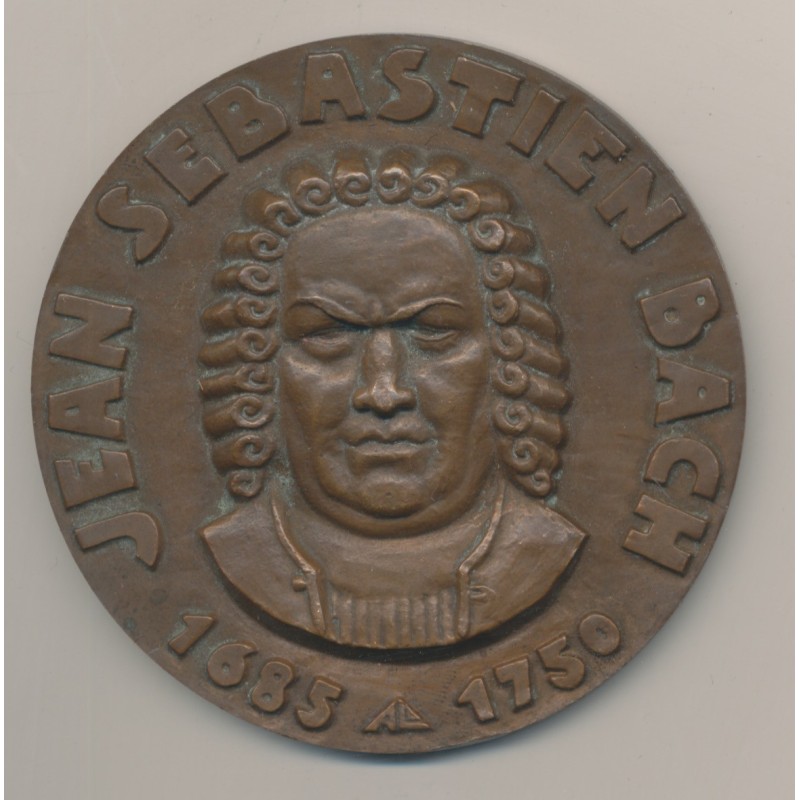 Médaille - Jean-Sébastien Bach - Le concerto - Bronze - 68mm - TTB+