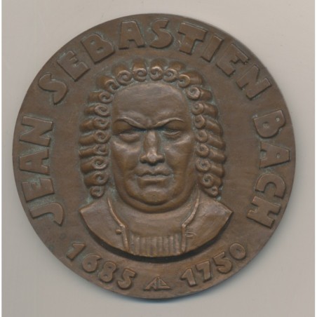Médaille - Jean-Sébastien Bach - Le concerto - Bronze - 68mm - TTB+