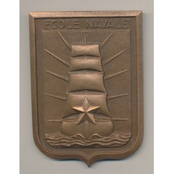 Plaquette - École navale - bronze - TTB+