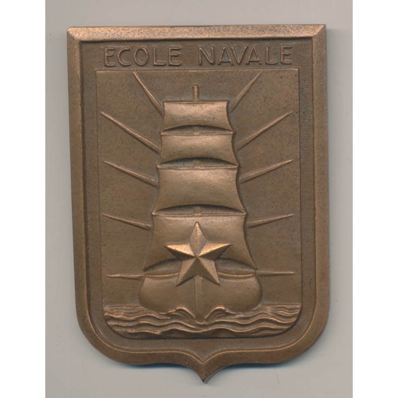 Plaquette - École navale - bronze - TTB+