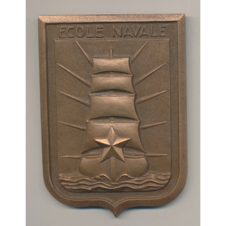Plaquette - École navale - bronze - TTB+