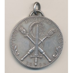 Médaille - Henri IV - Unification des deux royaumes - 1598 refrappe moderne - en argent - SUP 2