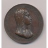 Médaille - Duchesse de Berry - 1820 - bronze - 51mm - Caqué - TTB+