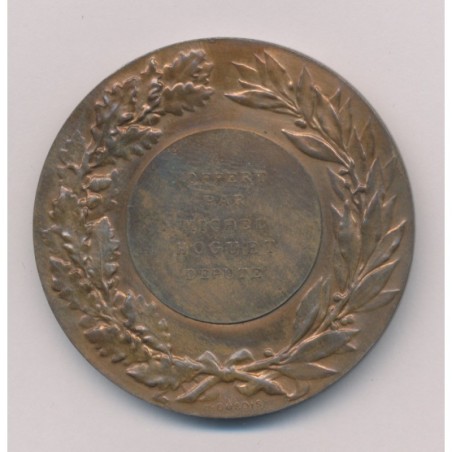 Médaille - République Française - Député - bronze - 50mm - TTB