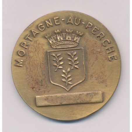 Médaille - Mortagne sur perche - bronze - 50mm - TTB