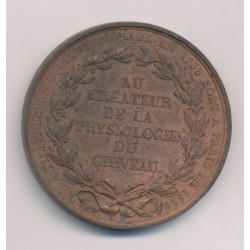 Médaille - François Joseph Gall - Créateur physiologie du cerveau - cuivre - 46mm - TTB 2