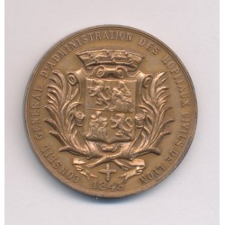 Médaille - Hôpitaux civils de Lyon - 1845 - bronze - 35mm - SUP 2