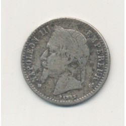 50 centimes Napoléon III - 1868 BB Strasbourg - Tête laurée