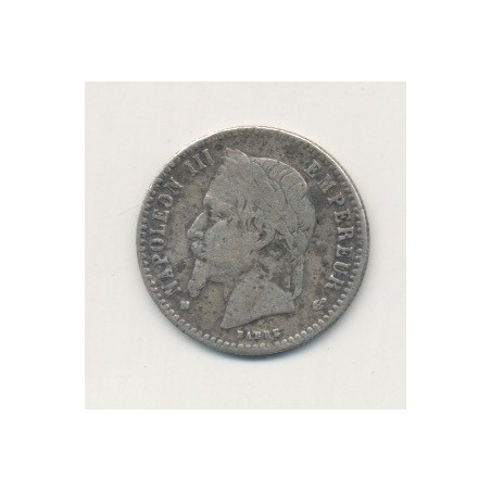 50 centimes Napoléon III - 1868 BB Strasbourg - Tête laurée