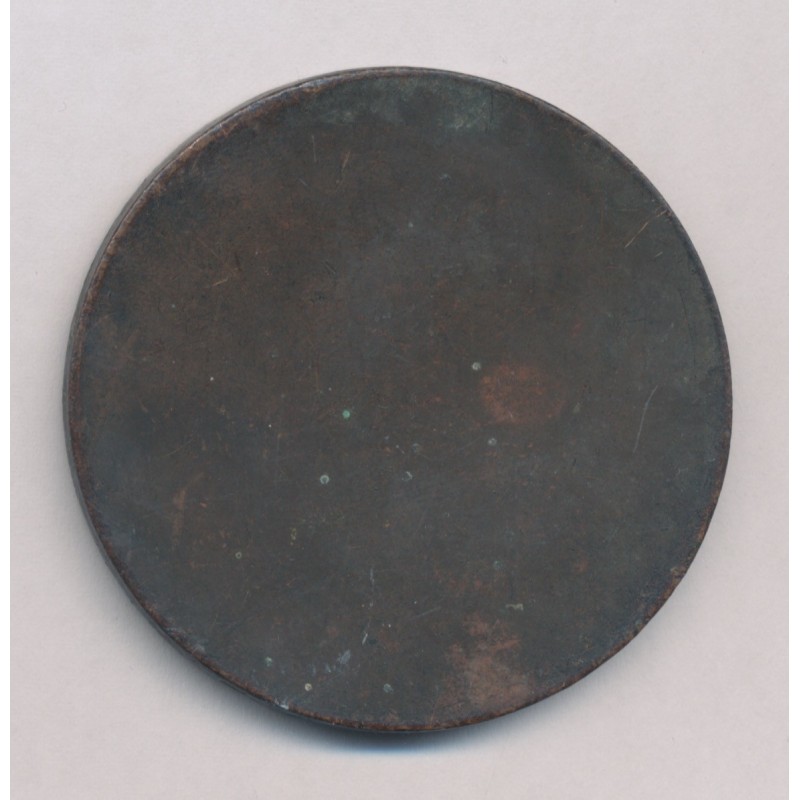 Plaque fiscale 1880 - 6 kilo 1/2 - véhicule à vapeur - TTB 