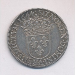 Louis XIV - 1/2 écu mèche courte - 1644 A Paris - argent - TTB+ 2