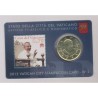 Coincard Vatican N°2 - 50 Cents 2012 - Timbre et monnaie