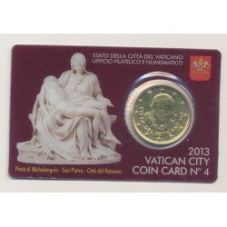 Coincard Vatican N°4 - 50 Cents 2013