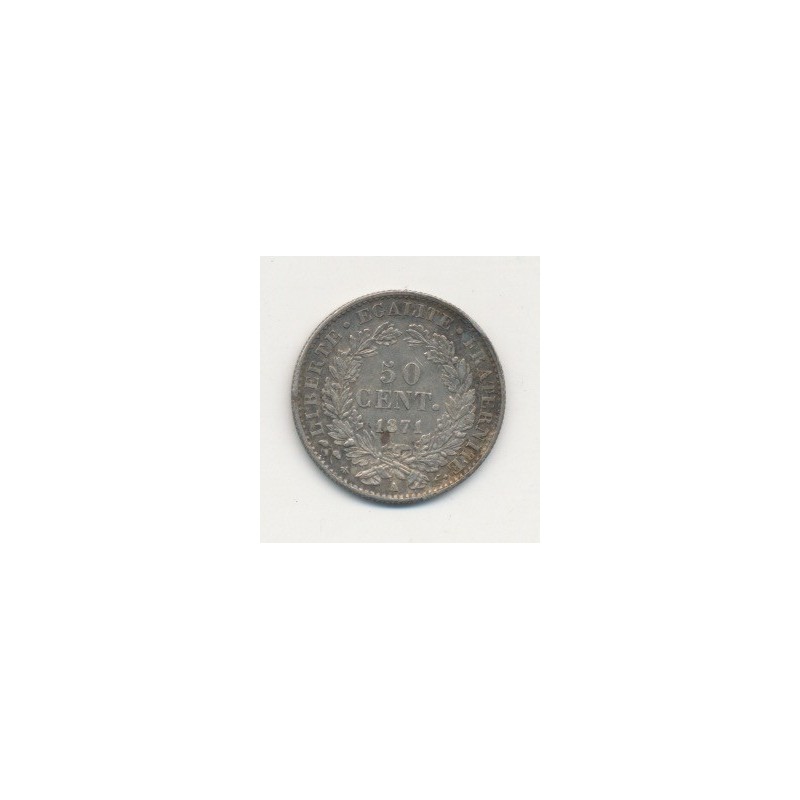 50 centimes Cérès - 1871 A Paris