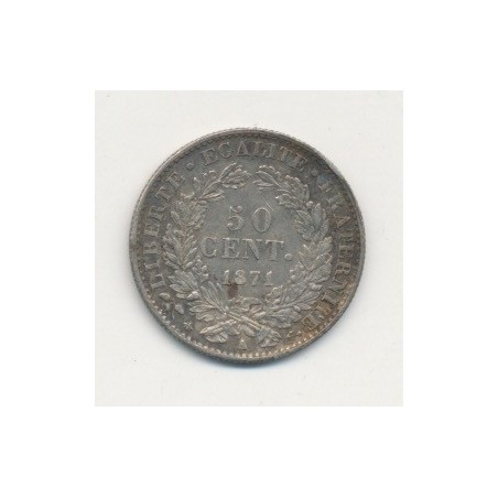 50 centimes Cérès - 1871 A Paris