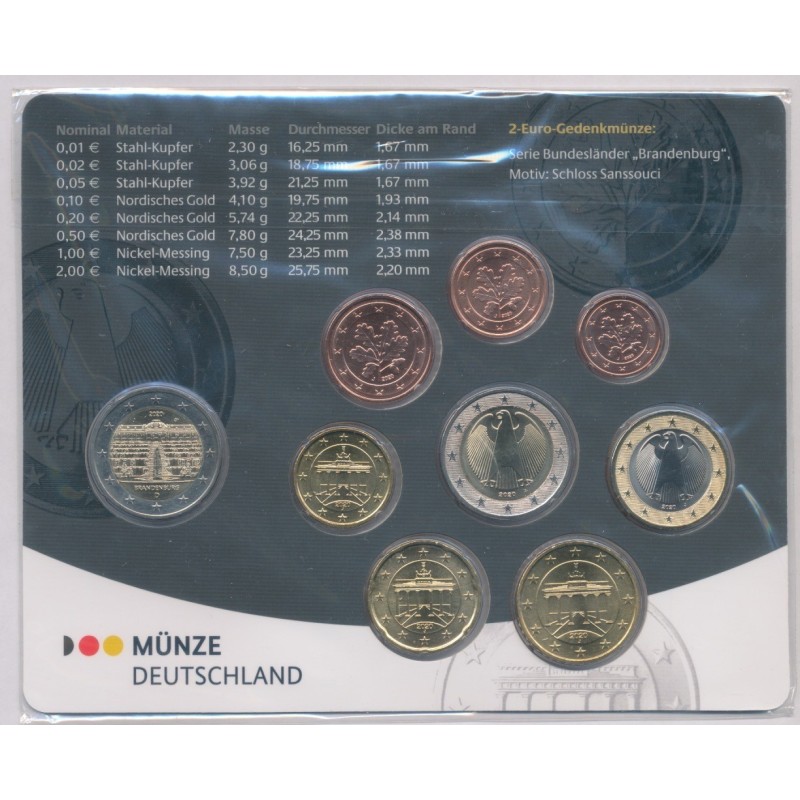 Coffret BU Allemagne 2020 - Lettre D