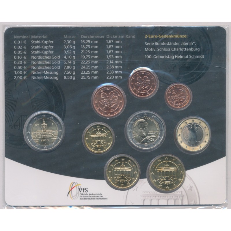 Coffret BU Allemagne 2018 - Lettre J