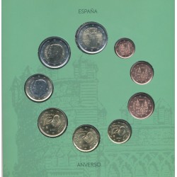 Coffret BU Espagne - 2021 - 8 Pièces + 2 euro commémorative 2
