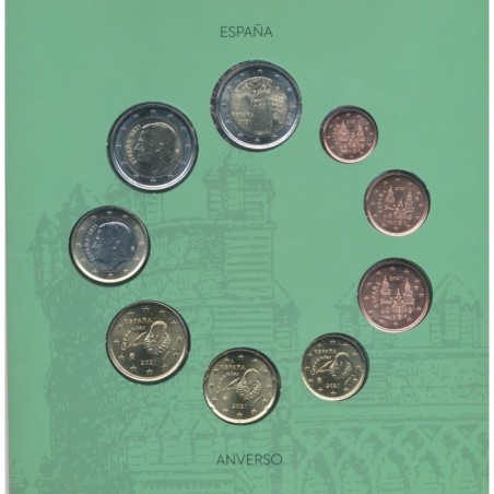 Coffret BU Espagne - 2021 - 8 Pièces + 2 euro commémorative