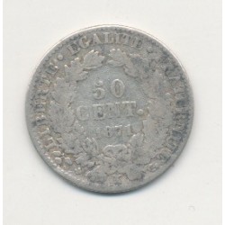 50 centimes Cérès - 1871 K Bordeaux 2