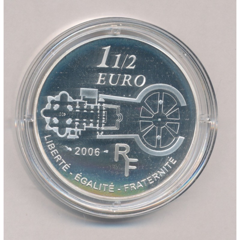 1,5 Euro 2006 - Basilique Saint-Pierre - argent Belle Epreuve