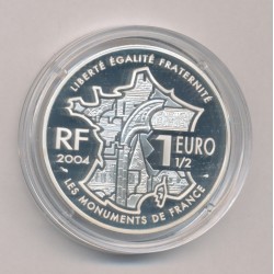 1,5 Euro 2004 - Avignon et Palais des papes - argent Belle Epreuve 2