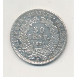 50 centimes Cérès - 1871 K Bordeaux 2