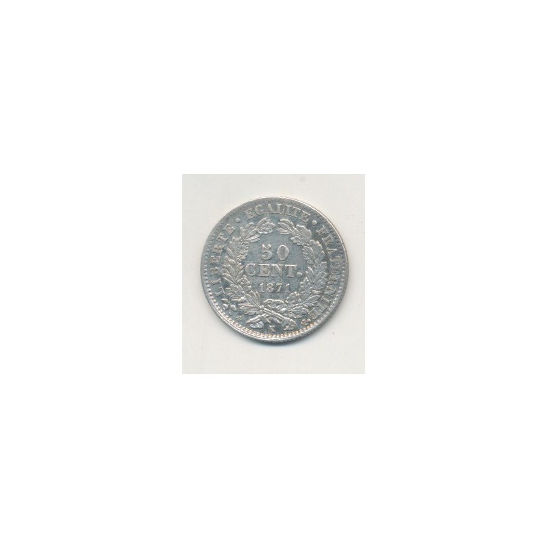 50 centimes Cérès - 1871 K Bordeaux