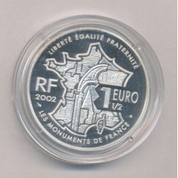 1,5 Euro 2002 - Mont St Michel - argent Belle Epreuve 2