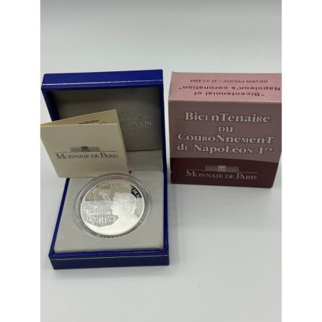 1,5 Euro 2004 - Bicentenaire couronnement Napoléon 1er - argent Belle Epreuve