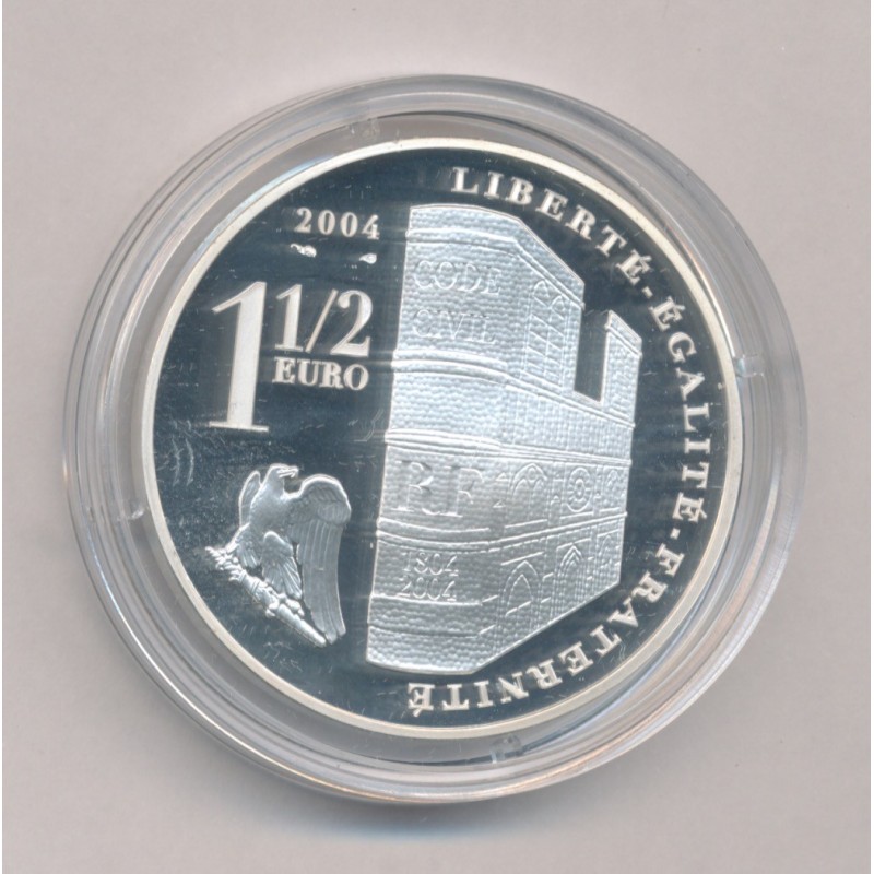 1,5 Euro 2004 - Bicentenaire couronnement Napoléon 1er - argent Belle Epreuve
