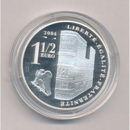 1,5 Euro 2004 - Bicentenaire couronnement Napoléon 1er - argent Belle Epreuve