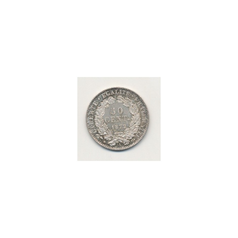 50 centimes Cérès - 1872 A Paris