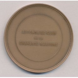 Médaille - Automobile club charente-maritime - La Rochelle - bronze 68mm - SUP 2
