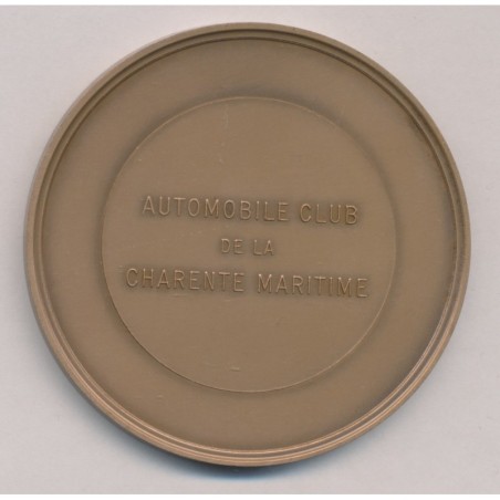 Médaille - Automobile club charente-maritime - La Rochelle - bronze 68mm - SUP