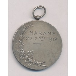 Médaille - Honneur Patrie - gravé Marans 1912 - bronze argenté - 41mm - TTB+ 2