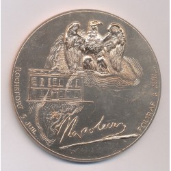 Médaille - Ile d'aix - Embarquement de Napoléon 1er sur le Bellerophon - 15 juillet 1815 - bronze 71mm - TTB+ 2