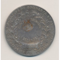 Médaille - Direction de l'agriculture du commerce et de la colonisation - argent 46g - TTB 2